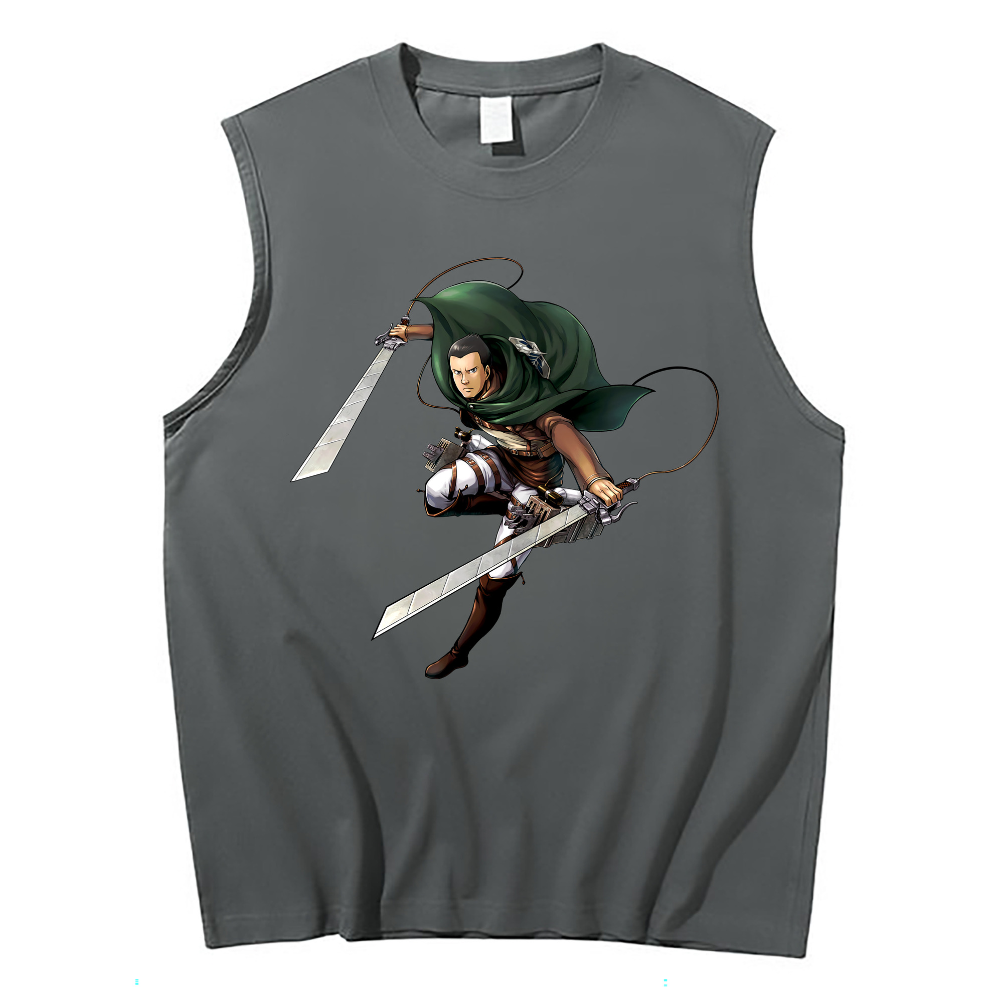 （画像用） 進撃の巨人 Attack on Titan コットン100％タンクトップ（フロントプリント）